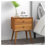 $183 Dorsey Nightstand with Solid Wood Base