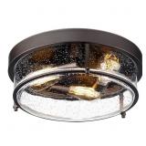$124 Glass Flush Mount