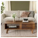 $152 Enely Coffee Table with Storage, Mid Century