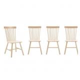 $270 Mid Century Windsor Back Solid Wood Dining Ch