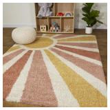 $84 Maust Sunshine Rainbow Shag Rug