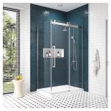 $410 OVE Decors Bel Side Panel 32" Satin Nickel Fr