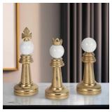 $60 Kendralyn 3 Pieces Turin Gold Chess Pieces
