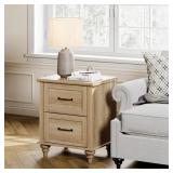 $640 3 Drawer Nightstand , Oak