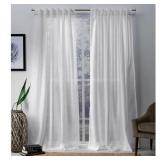$30 Leon Semi-Sheer Curtain Panel Pair