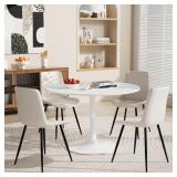 $390 5 Pieces Round Dining Table Set for 4
