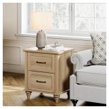 $640 3 Drawer Nightstand , Oak