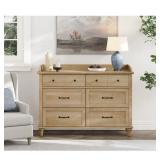 $640 6 Drawer Dresser, Oak