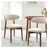 $186 Vannie Upholstered Solid Wood Dining Chair Si
