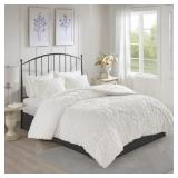 $90 Viola Tufted Cotton Chenille Damask 3 Piece Co