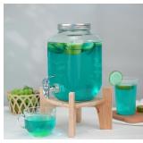 1 GALLON GLASS DRINK DISPENSERS FOR PARTIES - 2PAC