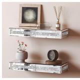 SHYFOY MIRRORED FLOATING SHELVES FOR WALL DECOR ST