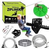 TRSMIMA ZIPLINE BACKYARD KIT - 76FT ZIP LINE ZIPLI