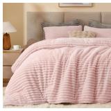 BEDELITE FLEECE FULL COMFORTER SET -SUPER SOFT & W