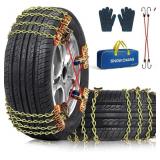 SNOW TIRE CHAINS FOR CAR SUV PICKUP TRUCKS, UNIVER