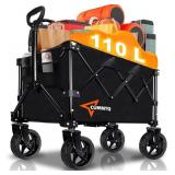 COLLAPSIBLE WAGON CART WITH WHEELS, HEAVY DUTY FOL