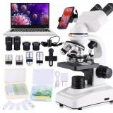$150 COMPOUND MICROSCOPE 40X-2500X  WF10X AND WF25