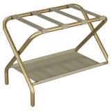 SMUXEE GOLD LUGGAGE RACK, FOLDABLE SUITCASE STAND