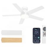 VOLISUN CEILING FAN WITH LIGHTS AND REMOTE, 42 INC