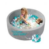 NUBY VELVET BALL PIT - 200 COLORED BALLS INCLUDED