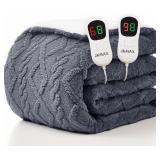 HEATED ELECTRIC BLANKET QUEEN SIZE-84'X90' HEATING