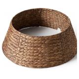 28IN CHRISTMAS TREE COLLAR - WOVEN HYACINTH TREE C