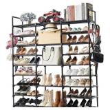 MAVIVEGUE 9-TIER METAL SHOE RACK - HOLDS 50-55 PAI