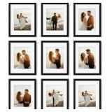 11X14 PICTURE FRAME SET OF 9, PHOTO GALLERY WALL F