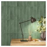 TAVIRA 2.95 IN. X 11.81 IN. SATIN CERAMIC SUBWAY W