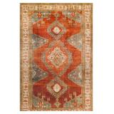 LIVABLISS LAVABLE 4 X 6 BURNT ORANGE INDOOR MEDALL
