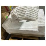 $239 UPHOLSTERED LOVESEAT BED WITH PILLOWS, PLUSH