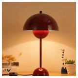 SMALL TABLE LAMP FOR BEDROOM, CUTE DOME SHADE REFL