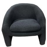 KIKI ACCENT TEDDY CHAIR -BLACK-