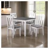 $510 BREELLE HELIO 5 PIECE DINING TABLE AND CHAIRS
