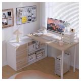 $180 LUITGARD 53' W L-SHAPED WRITING DESK