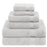 6 PIECE TOWEL SET, 2 BATH TOWELS 2 HAND TOWELS 2 W