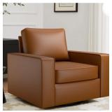 $180 36.2' WIDE UPHOLSTERED SWIVEL ACCENT ARMCHAIR