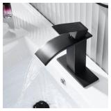 FRANSITON SINGLE HOLE BATHROOM FAUCET W/ DRAIN ASS