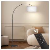 ASEM 78.7' ARCHED/ARC FLOOR LAMP WITH REMOTE CONTR
