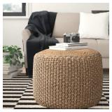 $190 O'HARA UPHOLSTERED POUF