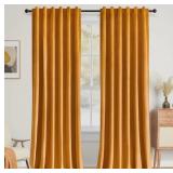 IKE VELVET BLACKOUT CURTAIN PAIR,70%-85% BLACKOUT