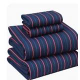 4 PIECE 100% COTTON GUEST ROOM SHEET SET CASE PACK