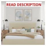 $1060 MOYRA VEGAN LEATHER WINGBACK BED