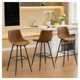 $118 FAUX LEATHER MODERN DINING BARTOOLS STOOLS