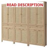 $860 72.1'H BOHEMIAN PANEL STORAGE CABINET WITH AD