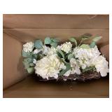 WHITE FLOWERED WREATH