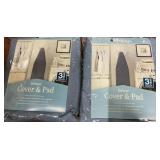 2-WHITMOR DELUXE IRONING BOARD COVER & PAD DAISIES