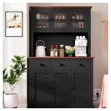 71' KITCHEN HUTCH STORAGE CABINET WITH COUNTERTOP