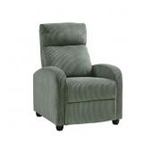 $137 GUTHRIE GREEN CORDUROY MANUAL PUSH BACK RECLI