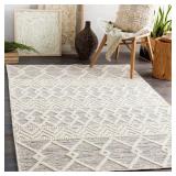 $559 LIVABLISS HYGGE 8 X 10 (FT) WOOL CREAM INDOOR